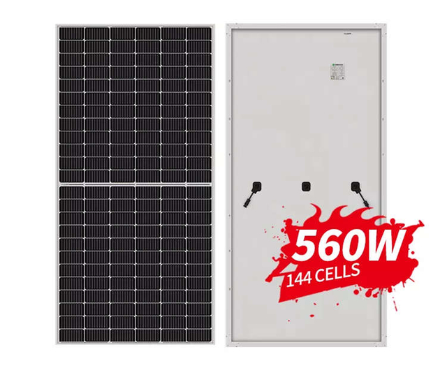 High Efficiency Half Cut Cell 144 Cell Mono 535W 540W 545W 550W 555W Photovoltaic Panel Monocrystalline Solar Module Sol