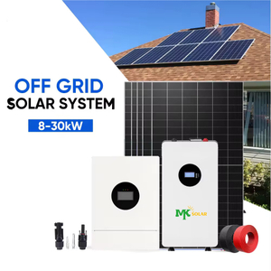 Off Grid Solar Storage Home Kit: 600W Panels, 12KW Inverter, 15KWH Lithium Battery & Full Mounting System