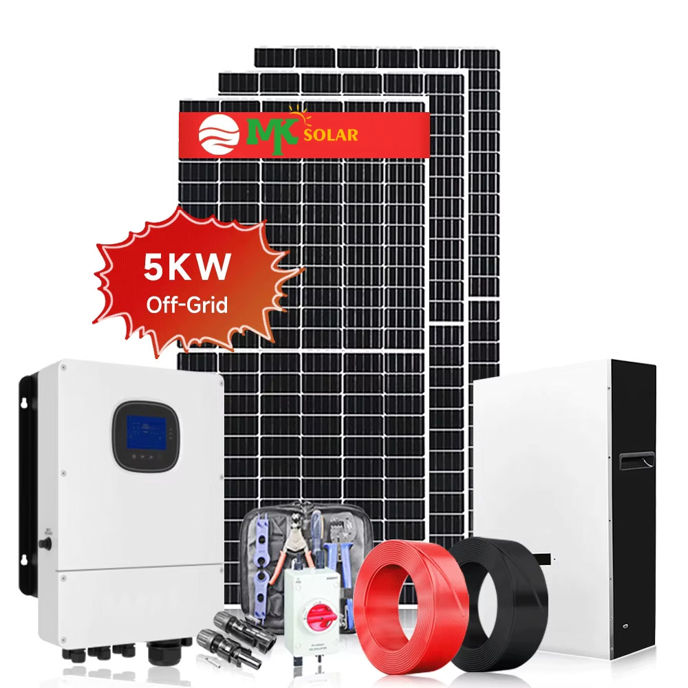 Off Grid Solar Storage Home Kit: 600W Panels, 12KW Inverter, 15KWH Lithium Battery & Full Mounting System